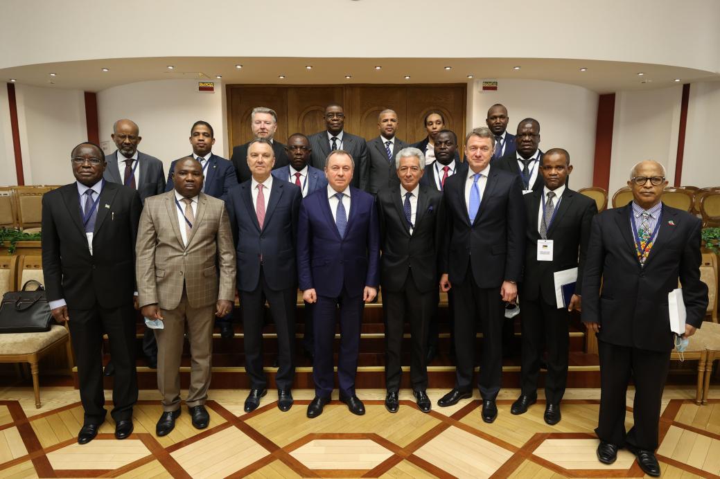 BelCCI Chairman Vladimir Ulakhovich takes part in the meeting of Vladimir Makei, Foreign Minister of the Republic of Belarus, with the second Belarusian-African Economic Forum participants BelCCI Chairman Vladimir Ulakhovich takes part in the meeting of Vladimir Makei, Foreign Minister of the Republic of Belarus, with the second Belarusian-African Economic Forum participants
