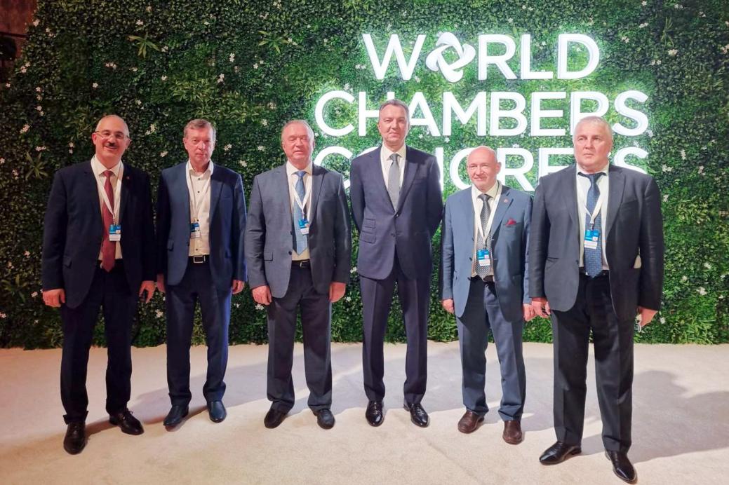 The BelCCI Chairman Vladimir Ulakhovich takes part in the 12th World Chambers Congress