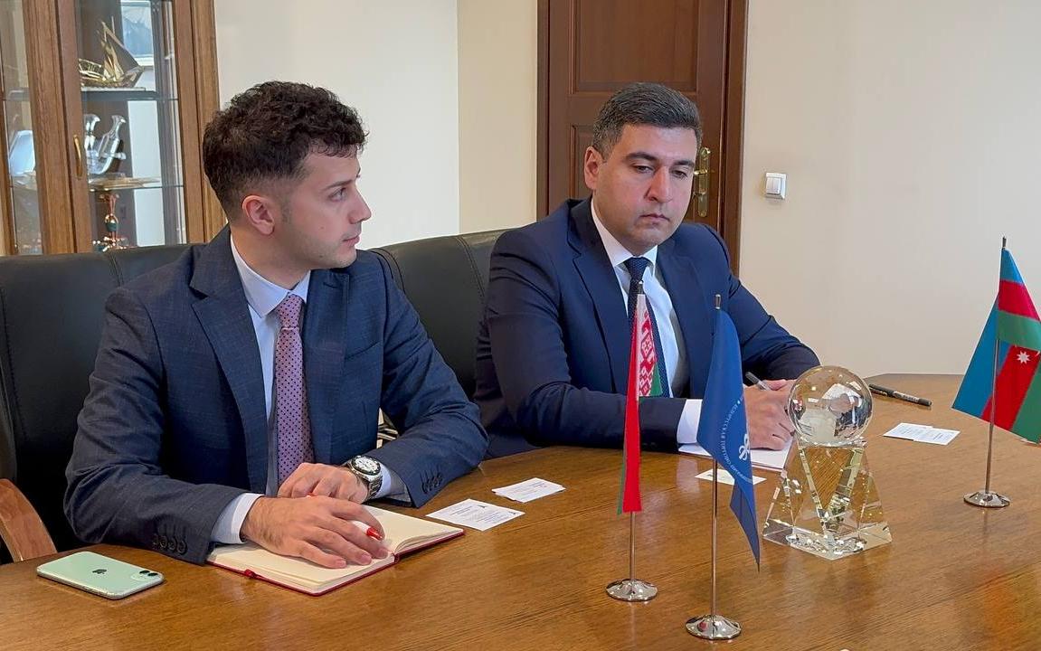 Сустрэча старшыні БелГПП М.Мятлікава з выканаўчым дырэктарам Агенцтва AZPROMO Ю.Абдулаевым