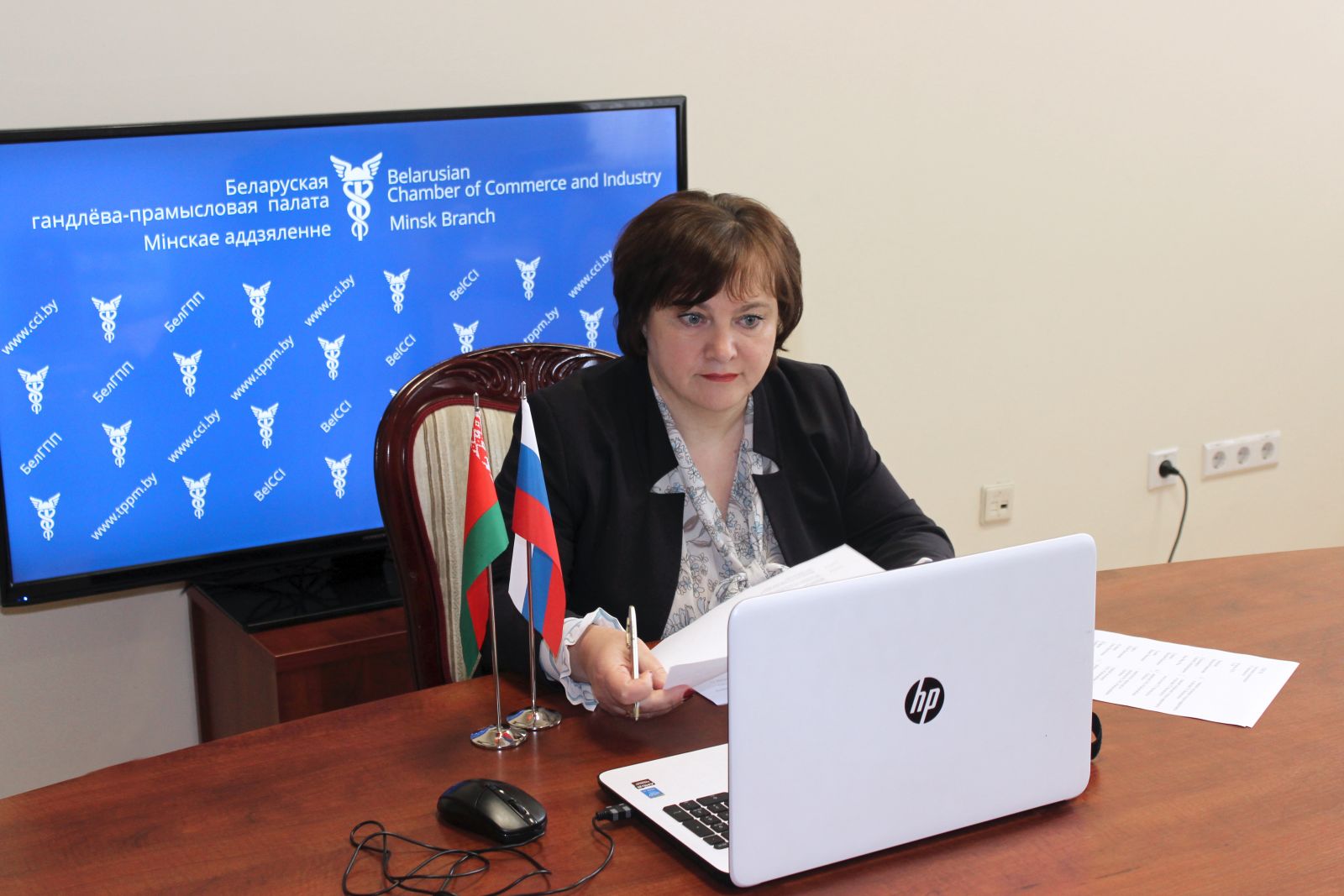 Деловые переговоры в онлайн-формате представителей ГО "Белводхоз" и смоленских предприятий